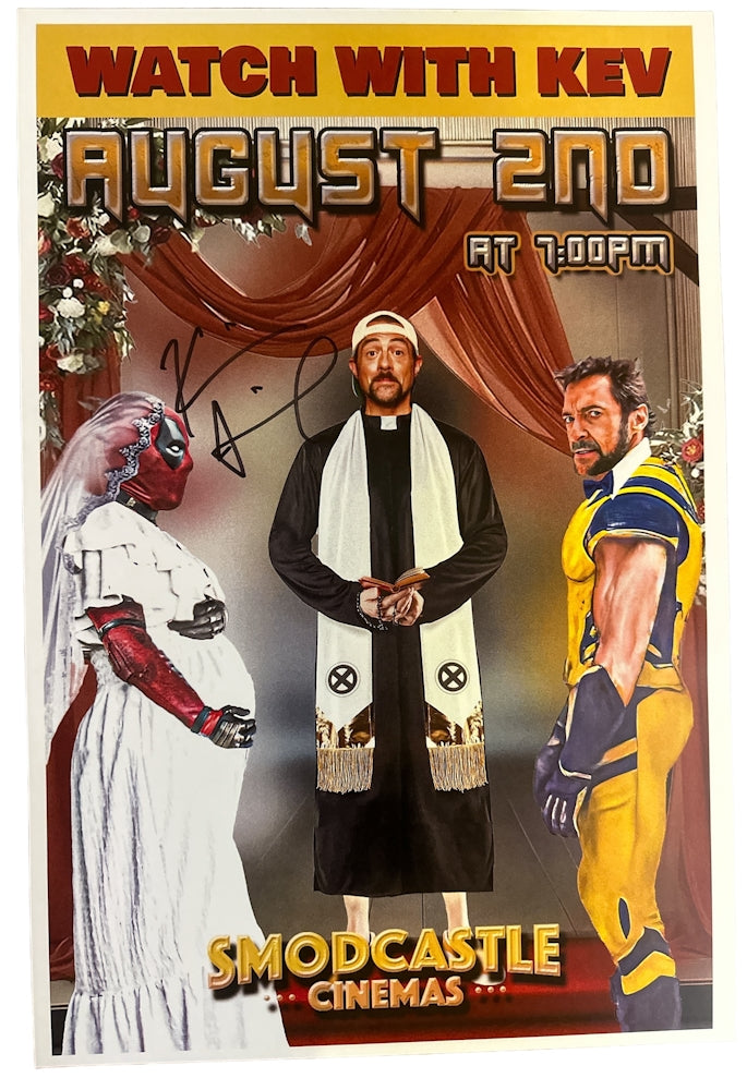 Deadpool & Wolverinel Watch with Kev - Signed Print 12x18