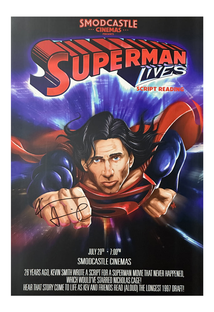 Superman Lives Signed Print 12x18