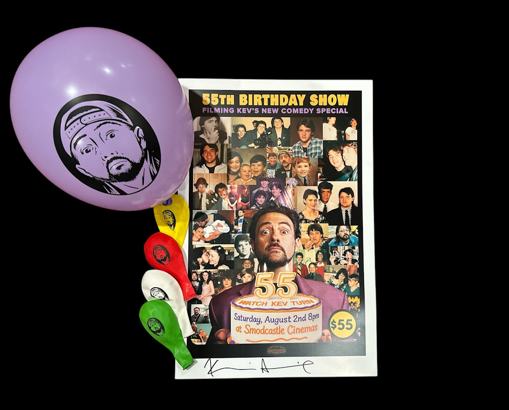 55th Birthday Comedy Show (Includes 3 Ballons) - Signed Print 12x18