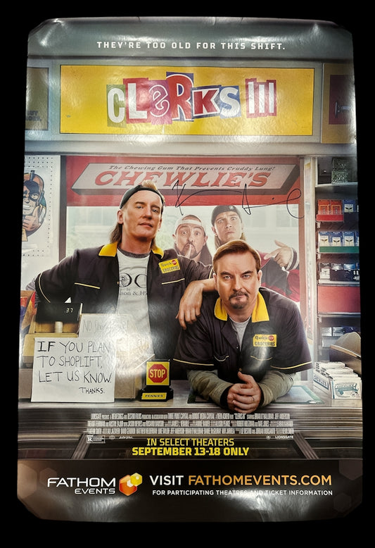 Clerks 3 Signed poster -Fathom Events version