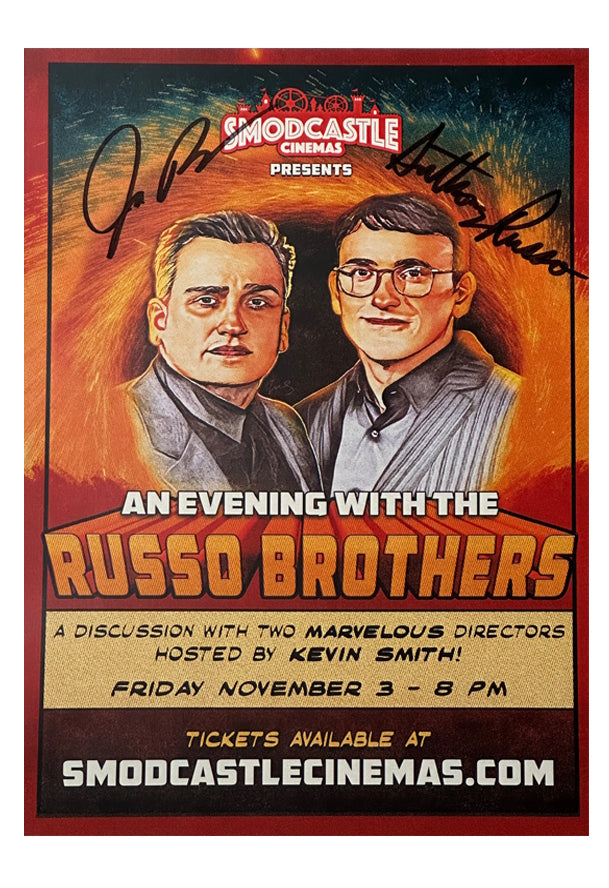 An Evening With the Russo Brothers Signed Print 12x18