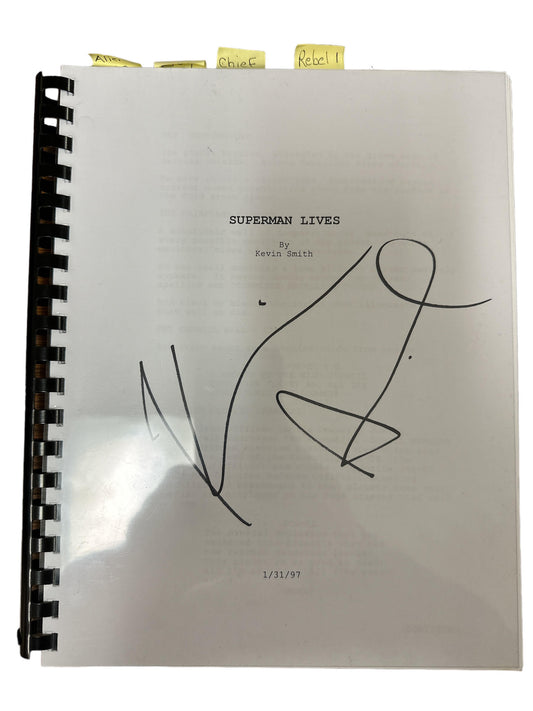 Superman Lives Script Reading Script Signed by Kevin Smith