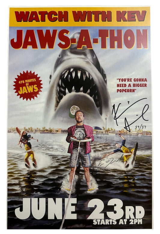 Jaws-a-thon  Signed & Numbered Print 12x18 - #37 Will Receive a Surprise Gift!