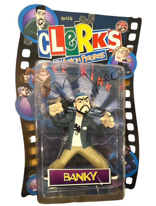 Banky Clerks Inaction Figure Signed by Jason Lee